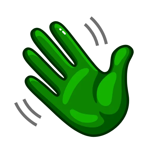 👋 Стикер «Green Emoji» для Telegram