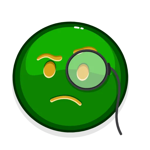 🧐 Стикер «Green Emoji» для Telegram