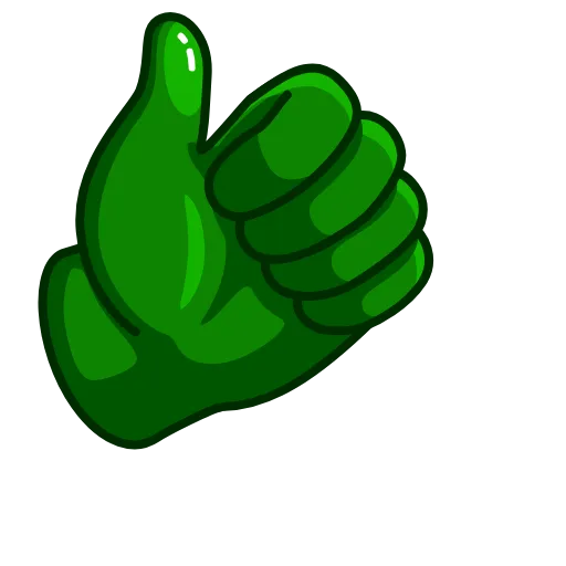 👍 Стикер «Green Emoji» для Telegram