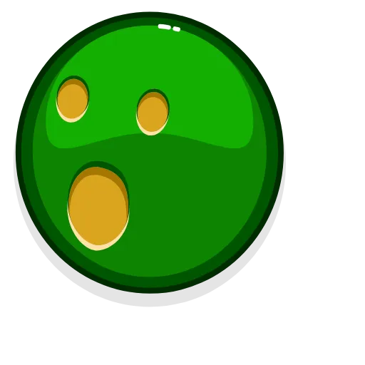 😮 Стикер «Green Emoji» для Telegram