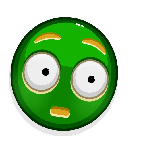 😳 Стикер «Green Emoji» для Telegram