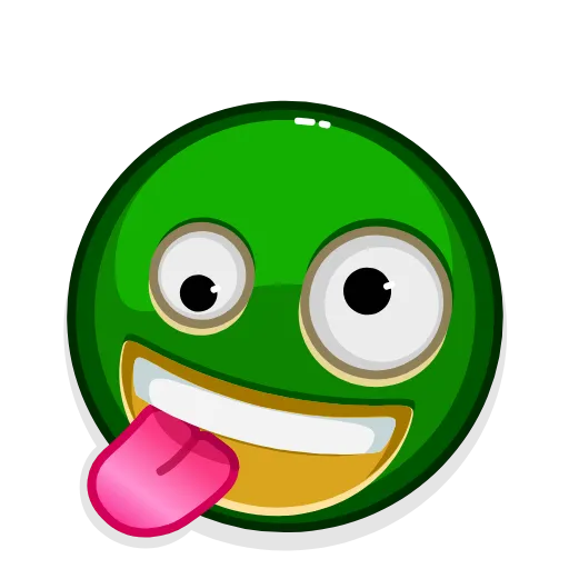🤪 Стикер «Green Emoji» для Telegram