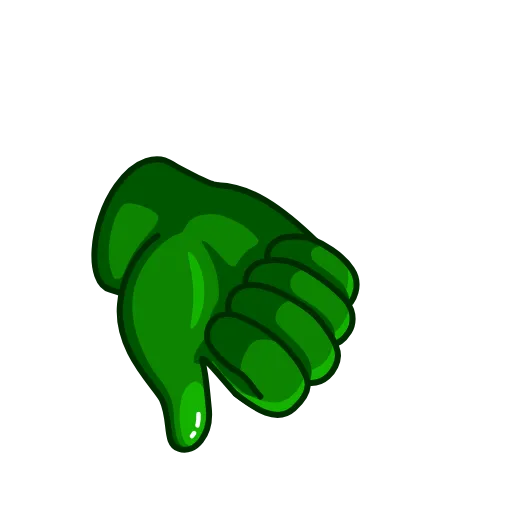 👎 Стикер «Green Emoji» для Telegram