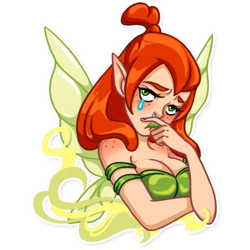 😢 Стикер «Green Fairy» для Telegram