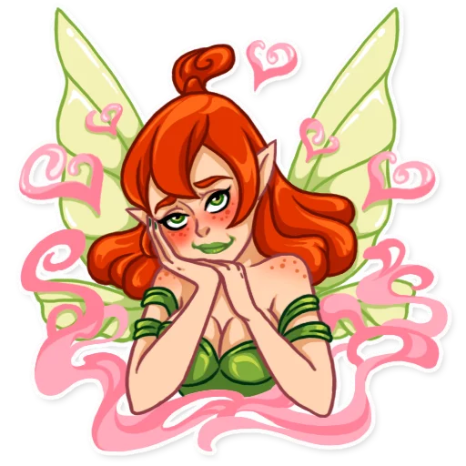 💕 Стикер «Green Fairy» для Telegram