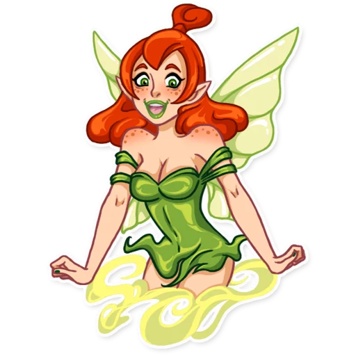 😃 Стикер «Green Fairy» для Telegram