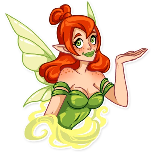 💁 Стикер «Green Fairy» для Telegram