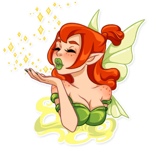 ✨ Стикер «Green Fairy» для Telegram