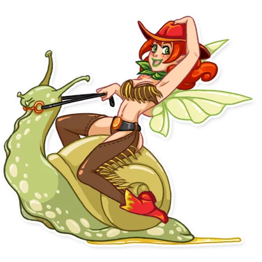 🤠 Стикер «Green Fairy» для Telegram