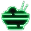🍜 Эмодзи «Greenblack» для Telegram