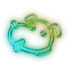 Эмодзи Green neon для Telegram — скачать