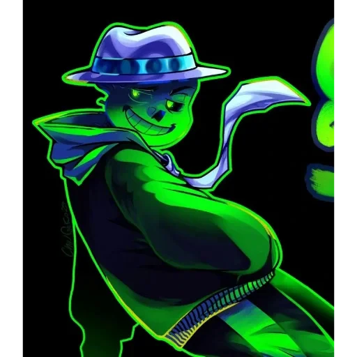 🤨 Стикер «Green Sans» для Telegram