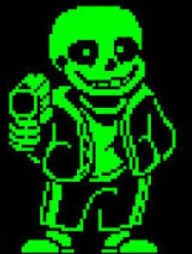 😏 Стикер «Green Sans» для Telegram