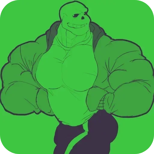💀 Стикер «Green Sans» для Telegram