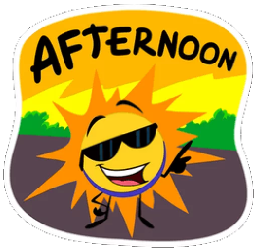 🌞 Стикер «Greetings» для Telegram