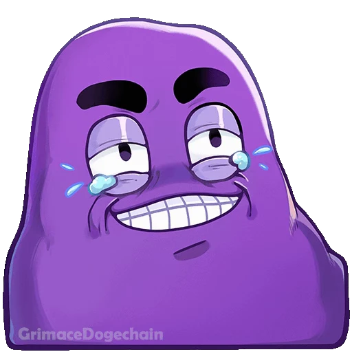 🤣 Стикер «Grimace DogeChain» для Telegram