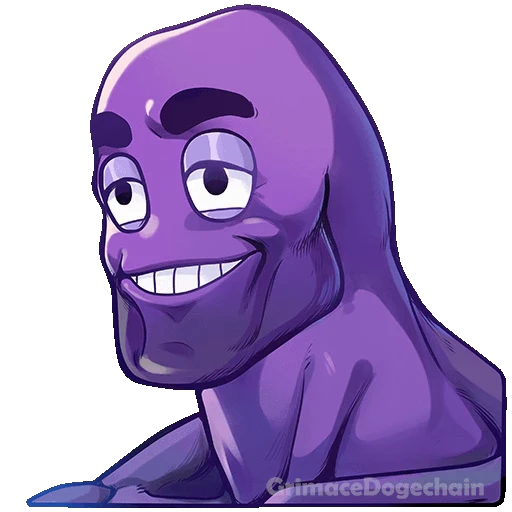 😎 Стикер «Grimace DogeChain» для Telegram