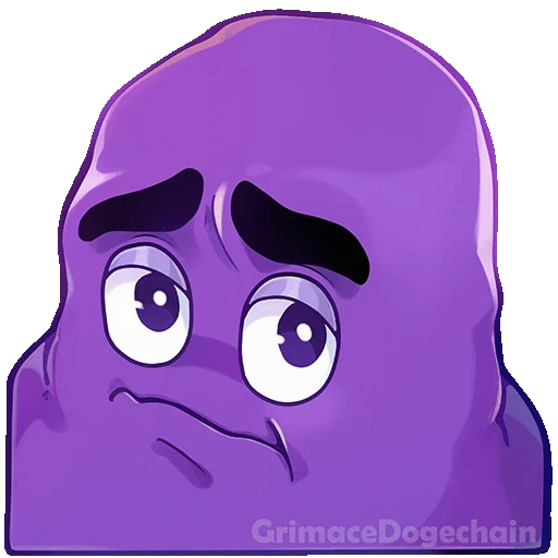 🥺 Стикер «Grimace DogeChain» для Telegram