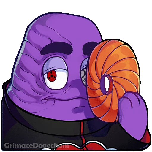 🍥 Стикер «Grimace DogeChain» для Telegram