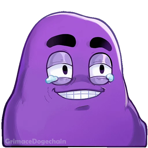 😂 Стикер «Grimace DogeChain» для Telegram