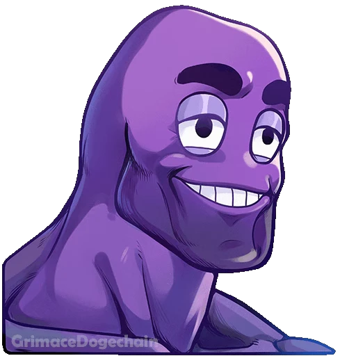 😎 Стикер «Grimace DogeChain» для Telegram