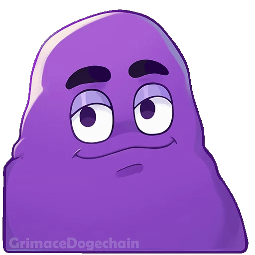 🙂 Стикер «Grimace DogeChain» для Telegram