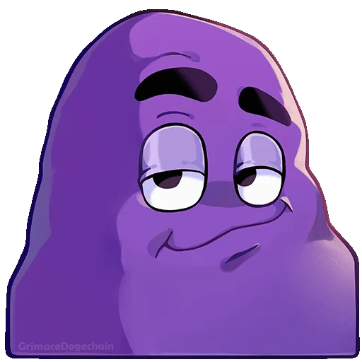 😏 Стикер «Grimace DogeChain» для Telegram