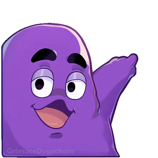 😮 Стикер «Grimace DogeChain» для Telegram