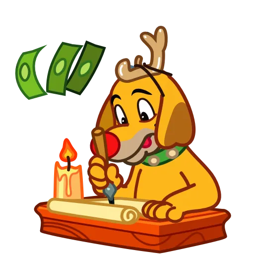 🤔 Стикер «Max the Grinchs dog» для Telegram