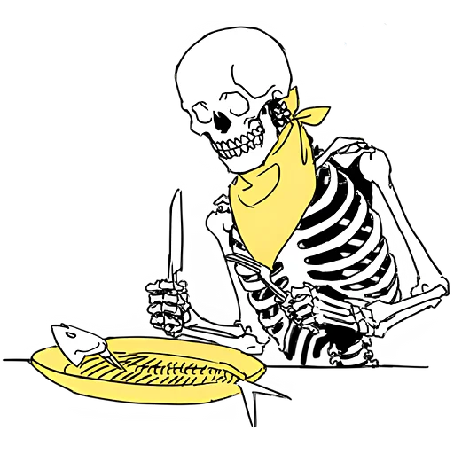 😋 Стикер «Груда костей ч.1» для Telegram