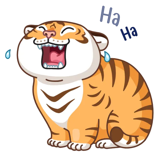Стикерпак Grumpy Tiger для Telegram — скачать