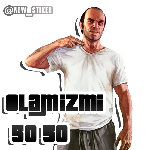 Стикерпак GTA V для Telegram — скачать