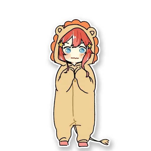 🦁 Стикер «Gotoubun no Hanayome» для Telegram