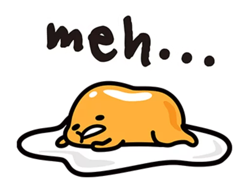 Стикерпак Gudetama для Telegram — скачать