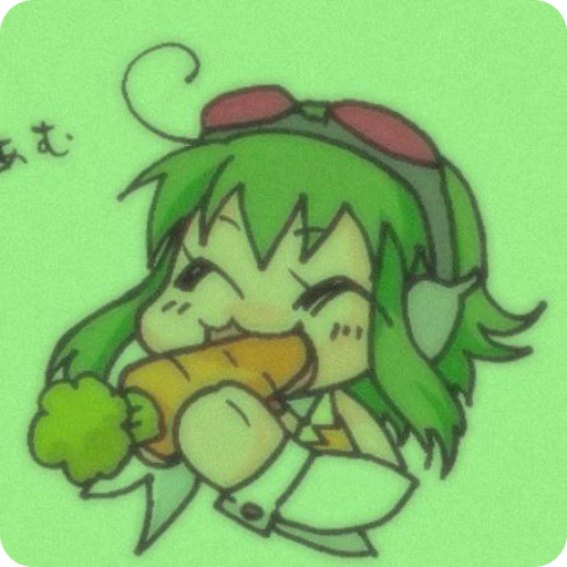🍵 Стикер «Megpoid GUMI» для Telegram