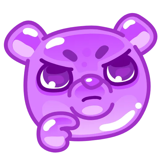 🤔 Стикер «Gummy Bear Emoji» для Telegram