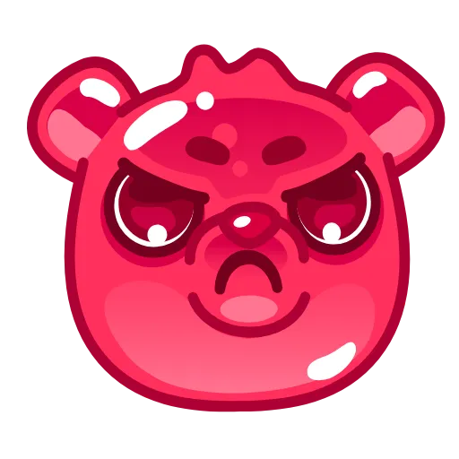 😡 Стикер «Gummy Bear Emoji» для Telegram