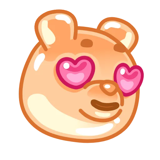 😍 Стикер «Gummy Bear Emoji» для Telegram