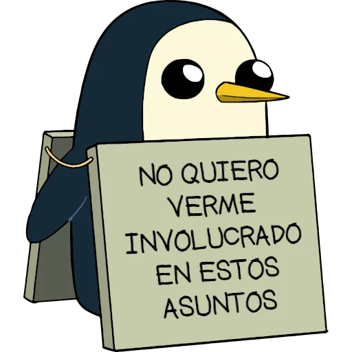 🐧 Стикер «Gunter (Hora de aventuras) - Frases» для Telegram