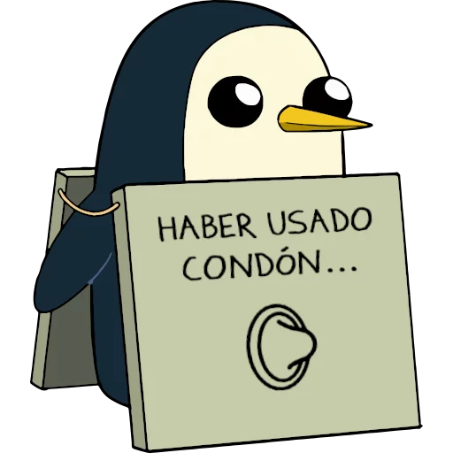 🪧 Стикер «Gunter (Hora de aventuras) - Frases» для Telegram