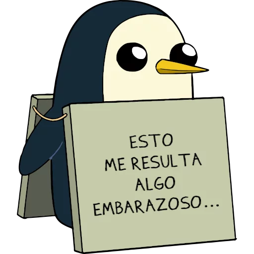 😳 Стикер «Gunter (Hora de aventuras) - Frases» для Telegram