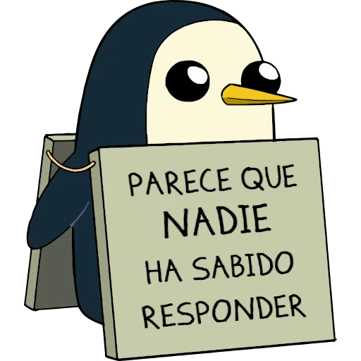 👻 Стикер «Gunter (Hora de aventuras) - Frases» для Telegram