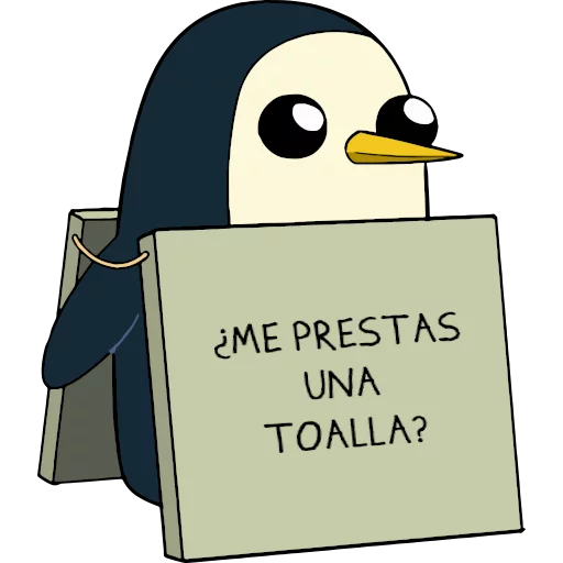 🧼 Стикер «Gunter (Hora de aventuras) - Frases» для Telegram