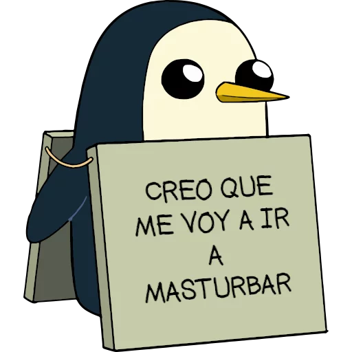 🍆 Стикер «Gunter (Hora de aventuras) - Frases» для Telegram