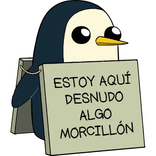 🐧 Стикер «Gunter (Hora de aventuras) - Frases» для Telegram
