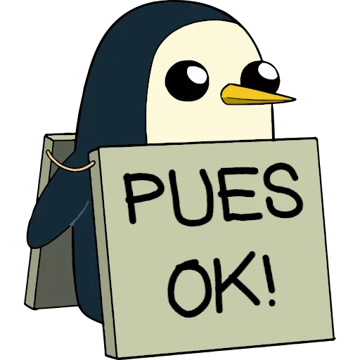 🐧 Стикер «Gunter (Hora de aventuras) - Frases» для Telegram