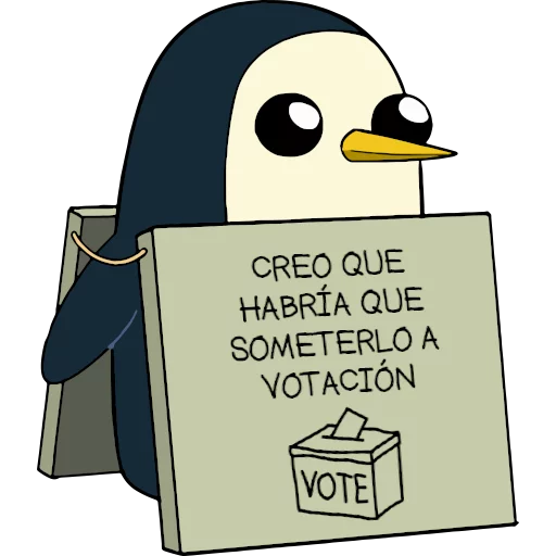 🐧 Стикер «Gunter (Hora de aventuras) - Frases» для Telegram