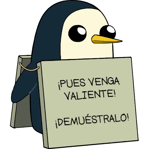 🐧 Стикер «Gunter (Hora de aventuras) - Frases» для Telegram