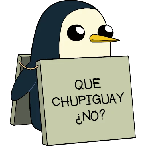 🐧 Стикер «Gunter (Hora de aventuras) - Frases» для Telegram