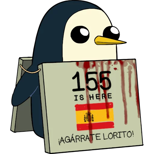 🇪🇸 Стикер «Gunter (Hora de aventuras) - Frases» для Telegram